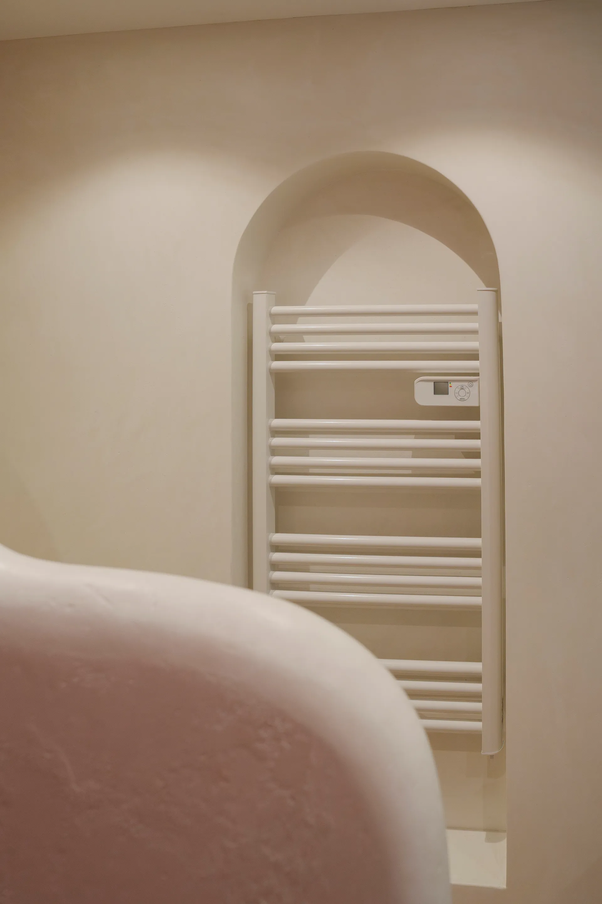 Vasque en béton ciré intégrée